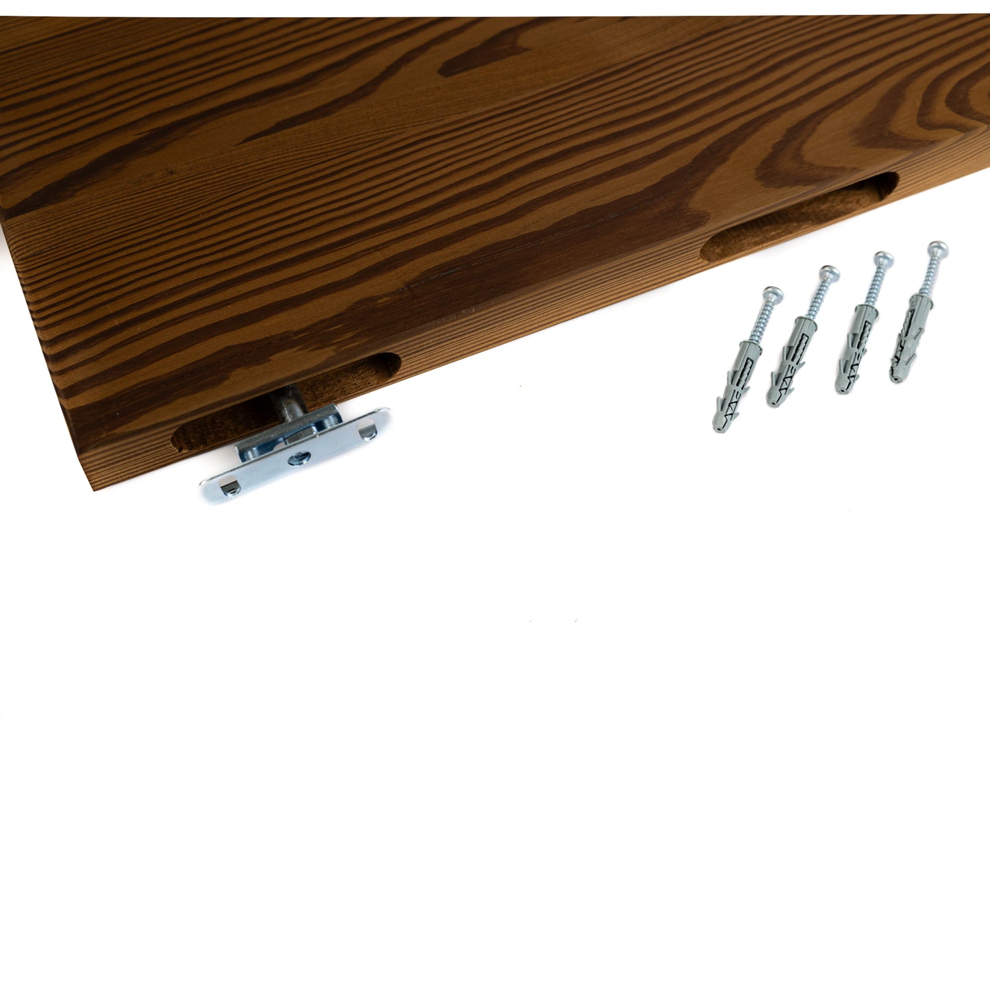 Zwevende Wandplank — Massief Iepenhout