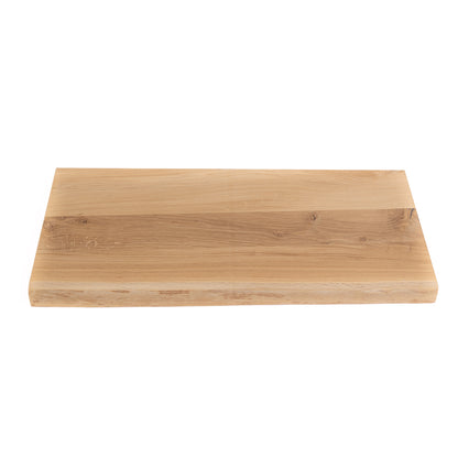 Solid oak floating shelf as an element of modern Scandinavian interior