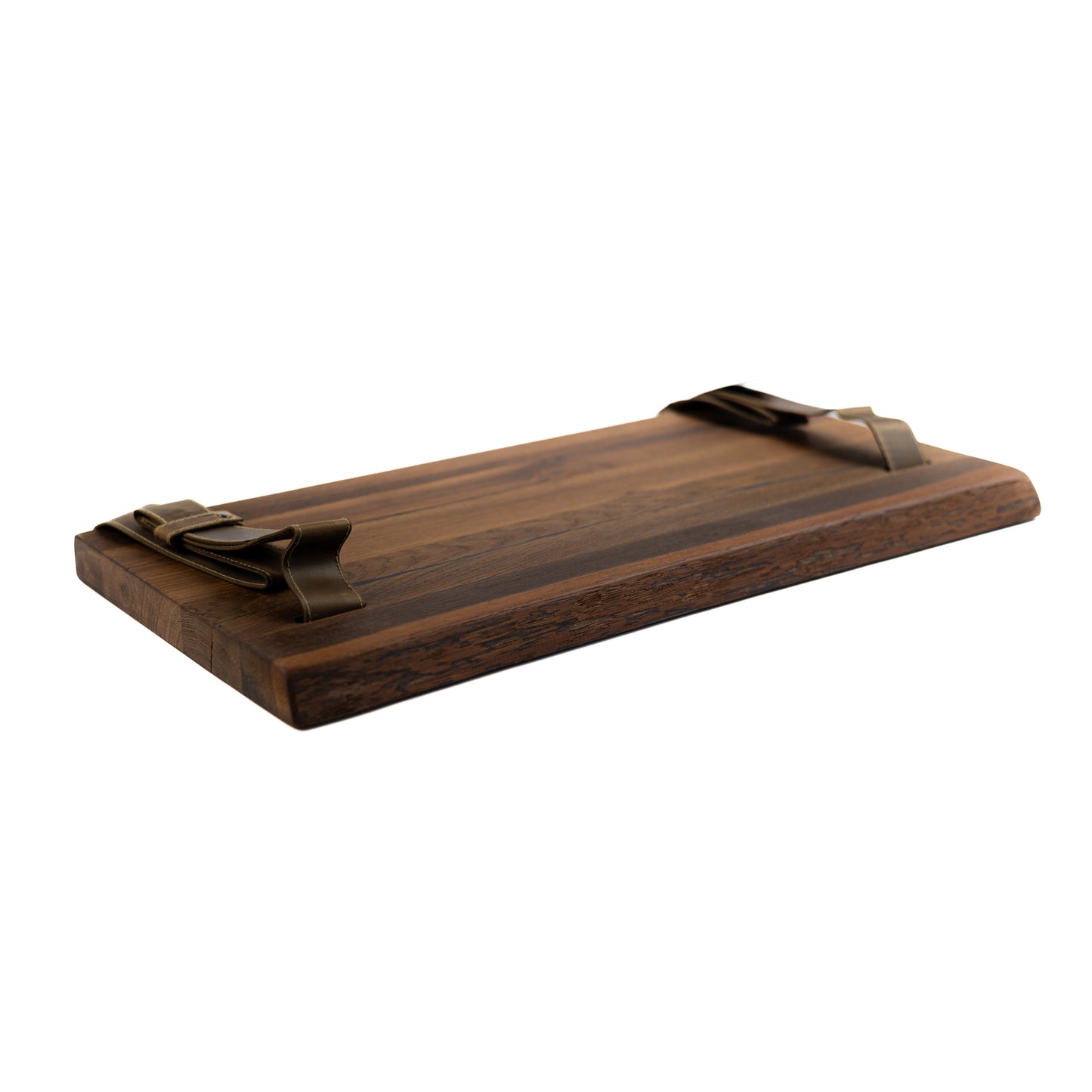 Side view of solid oak shelf showing smooth texture and light tone