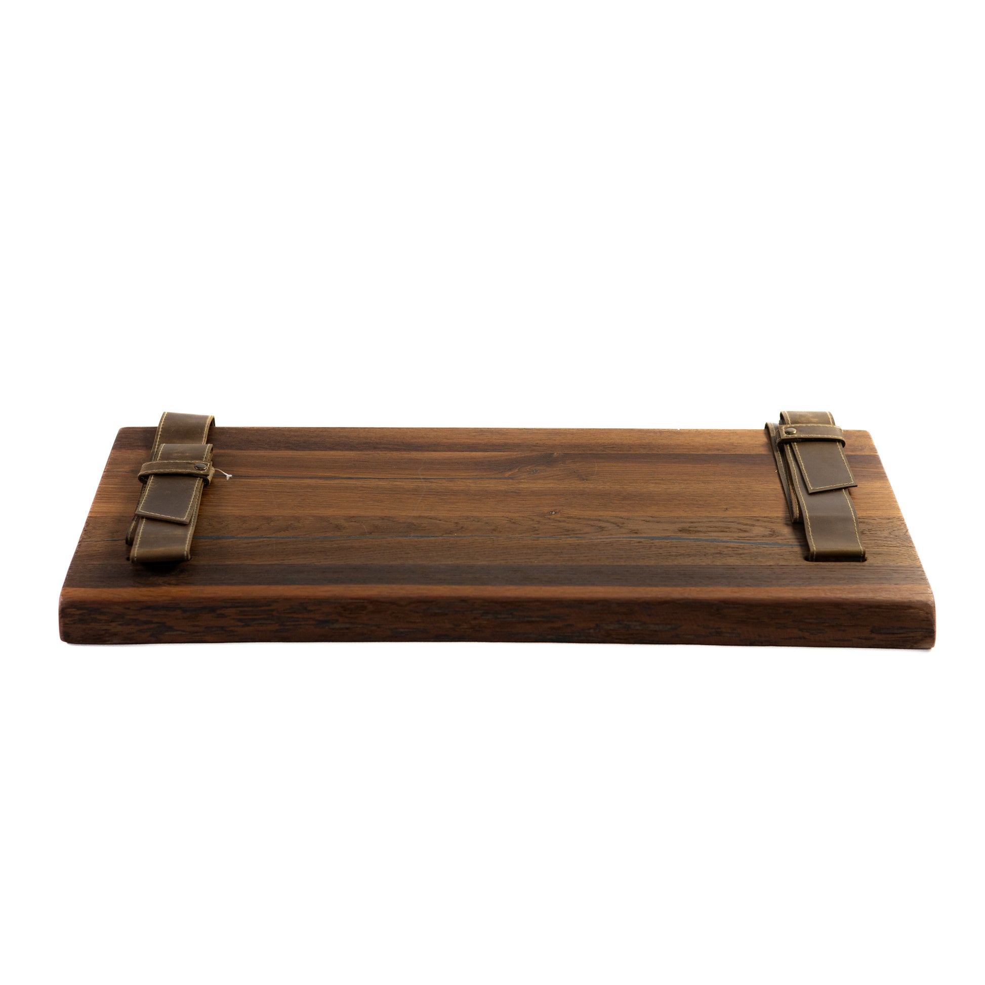 Hand-finished oak wooden shelf with oil-wax coating
